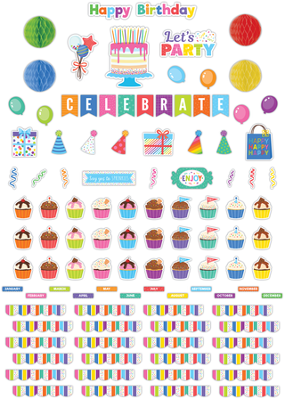 Colorful Happy Birthday Create & Decorate Quick Kit