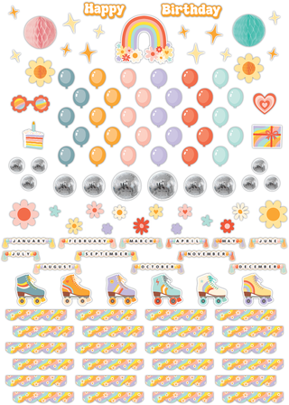 Roller Disco Birthday Create & Decorate Quick Kit