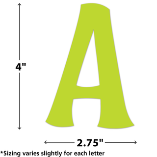 Colorful 4" Wild Whimsy Self-Adhesive Letters Combo Pack