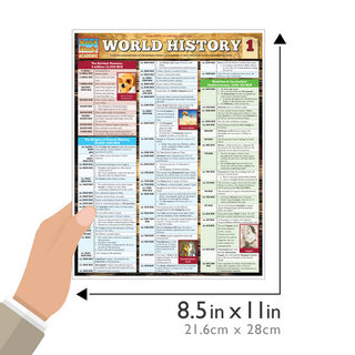 QuickStudy | World History 1  Laminated Study Guide