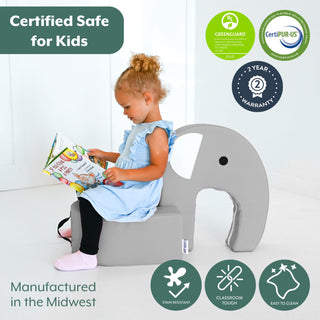 Little Explorers Emmy Elephant Seat – Gray