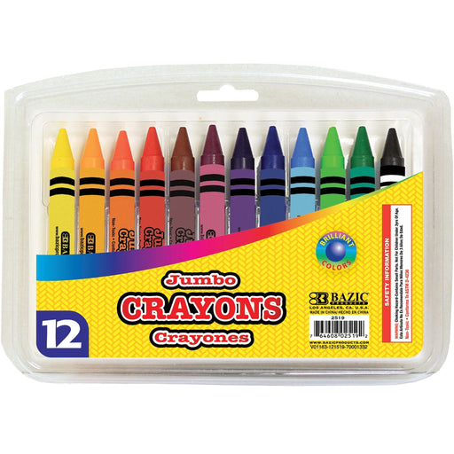 Large Crayons, 16 Count Assorted Colors Crayons, 1 Pack Jumbo Crayons -  Ideal Toddler Crayons, Fat Crayons, Thick Crayons, Big Crayons + Toddler