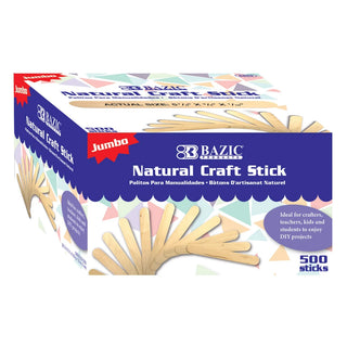 Jumbo Natural Craft Stick