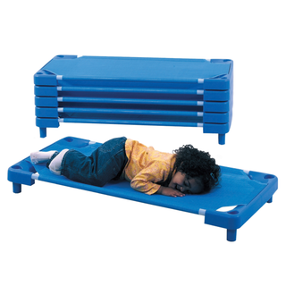Preschool Cots – Low-Profile Stackable Daycare Cots for Toddlers & Kids – Durable Rest Time Solution for Classrooms