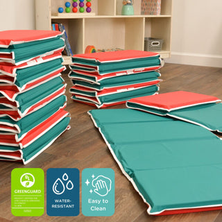 Pillow Rest Mats – Set of 10 – Red/Green