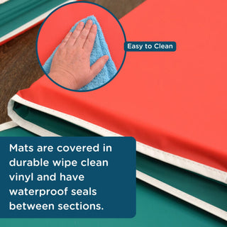 Pillow Rest Mats – Set of 10 – Red/Green