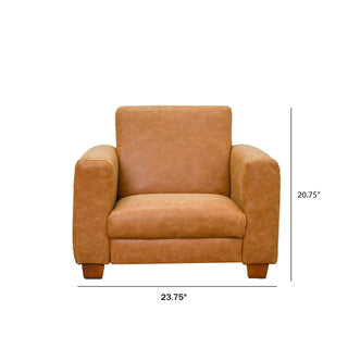 As We Grow Modern Chair and Sofa Set- Distressed Brown