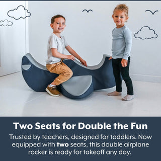 Rocket the Rocker – Navy/Gray (Double Airplane)