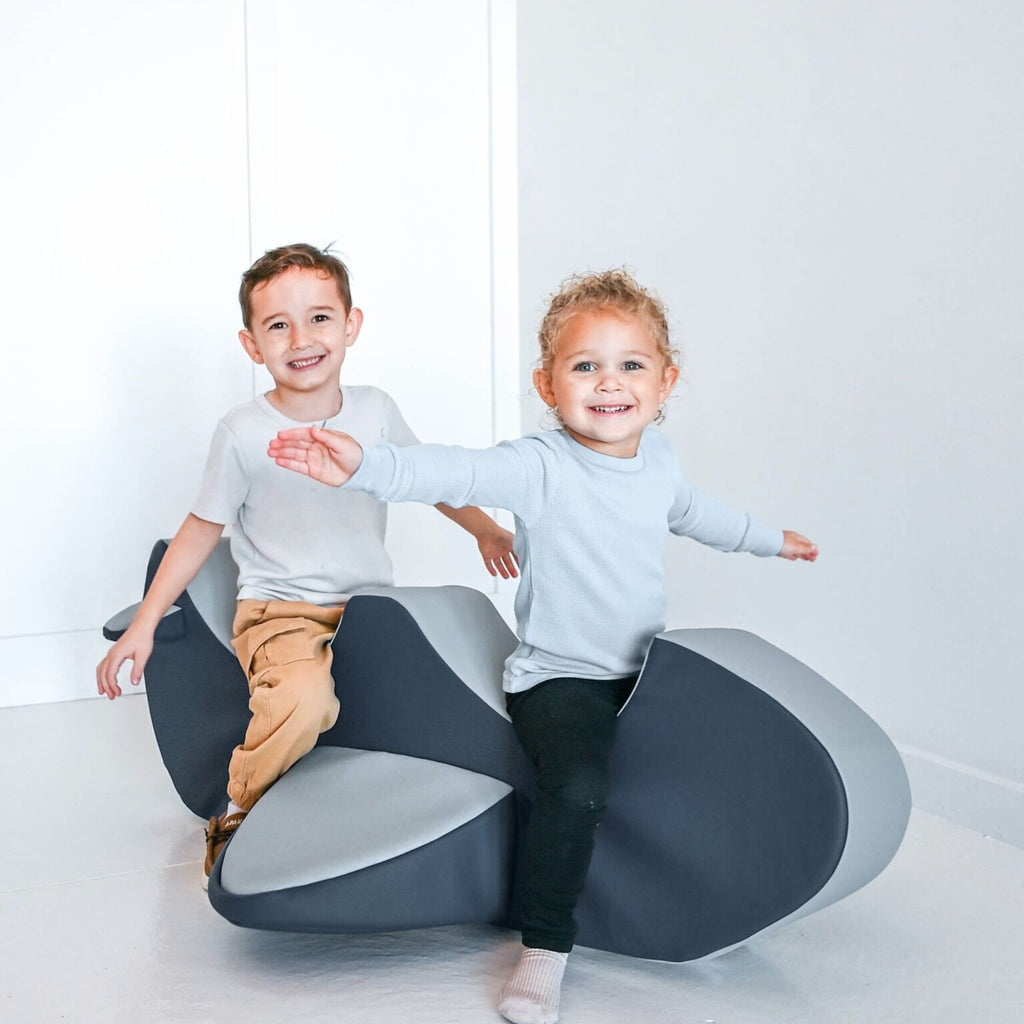 Rocket Rocker Grocery Store Rocket the Rocker – Navy/Gray (Double Airplane) – CM School Supply