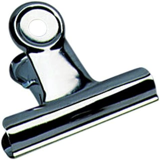 Charles Leonard Spring Clips with Hanging Hole, 3 Inches, Silver, Silver, 12-Pack