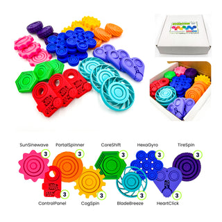 STEMStims Fidget Toys Class Pack - Rainbow - 27 pcs