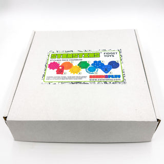 STEMStims Fidget Toys Class Pack - Rainbow - 27 pcs