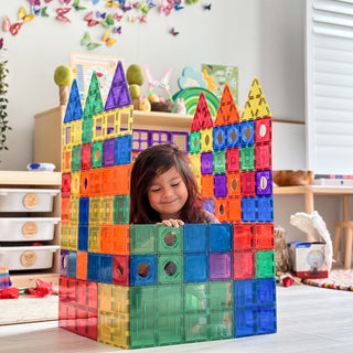 Learn and Grow Magnetic Tiles - Builders Pack (110 Piece)