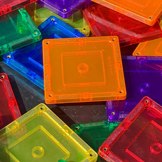 Learn and Grow Magnetic Tiles - Small Square Pack (36 Piece)