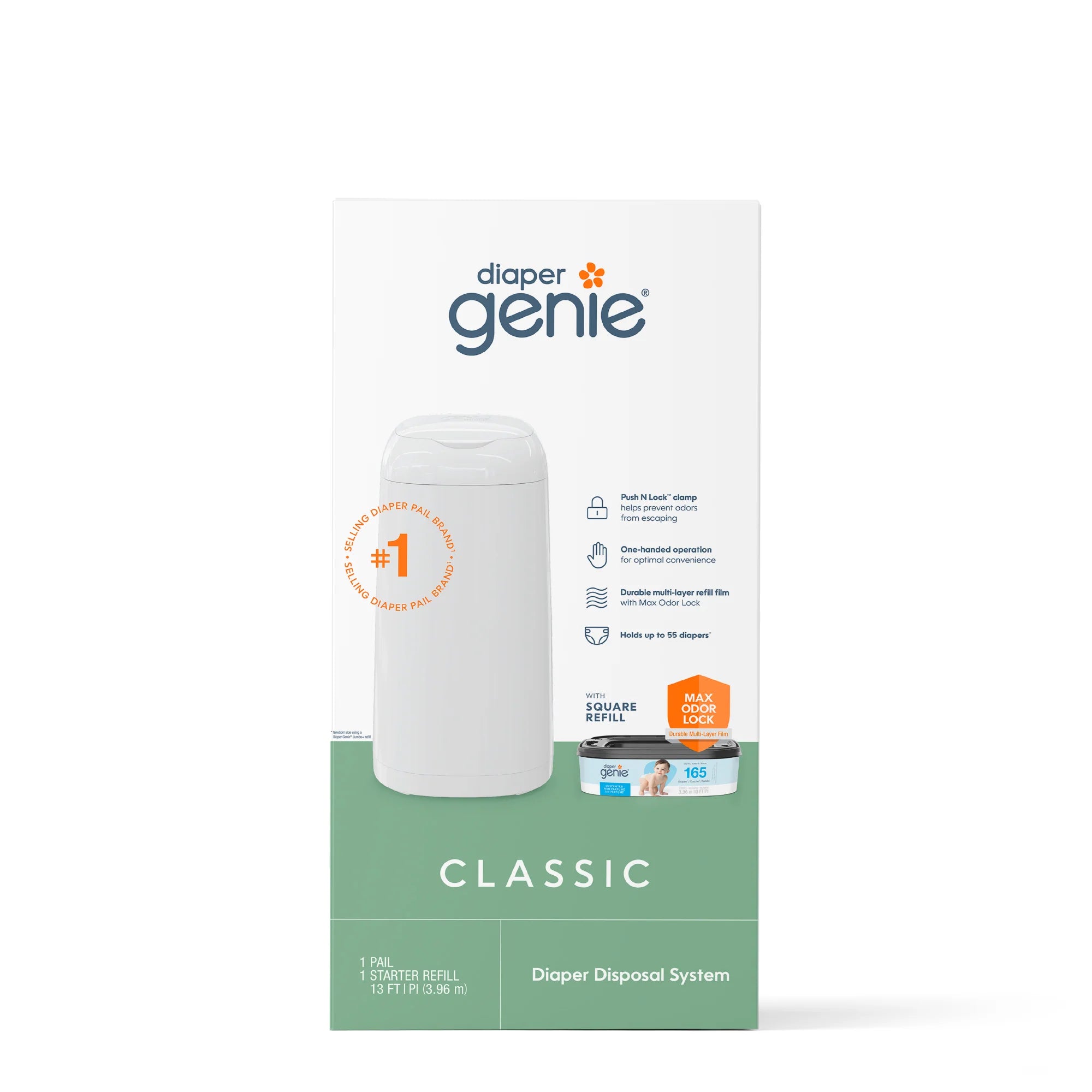 Diaper Genie® Classic Pail With Starter Refill – CM School Supply