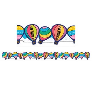 Crayola Colors of Kindness Hot Air Balloons Deco Trim® - Extra Wide