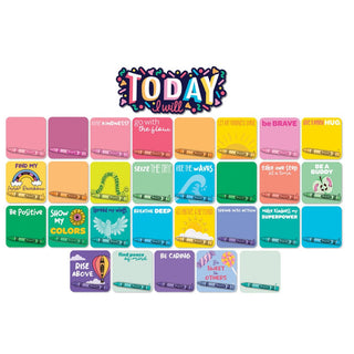 Crayola Colors of Kindness Today I Will Mini Bulletin Board Sets