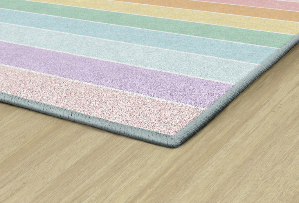 Pastel Color Rug Pastel Rainbow Stripe Rug | By Schoolgirl Style — CM School Supply
