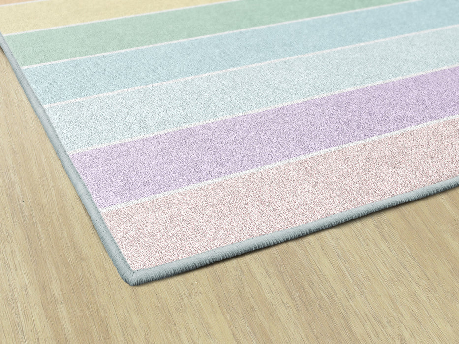 Pastel Color Rug Pastel Rainbow Stripe Rug | By Schoolgirl Style — CM School Supply