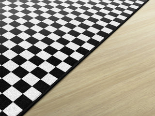 Black & White Checkerboard Rug By Schoolgirl Style