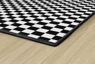 Black & White Checkerboard Rug By Schoolgirl Style