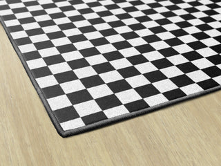 Black & White Checkerboard Rug By Schoolgirl Style