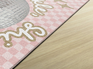 Sparkle, Shimmer, And Shine Disco Ball Checkerboard Rug By Schoolgirl Style
