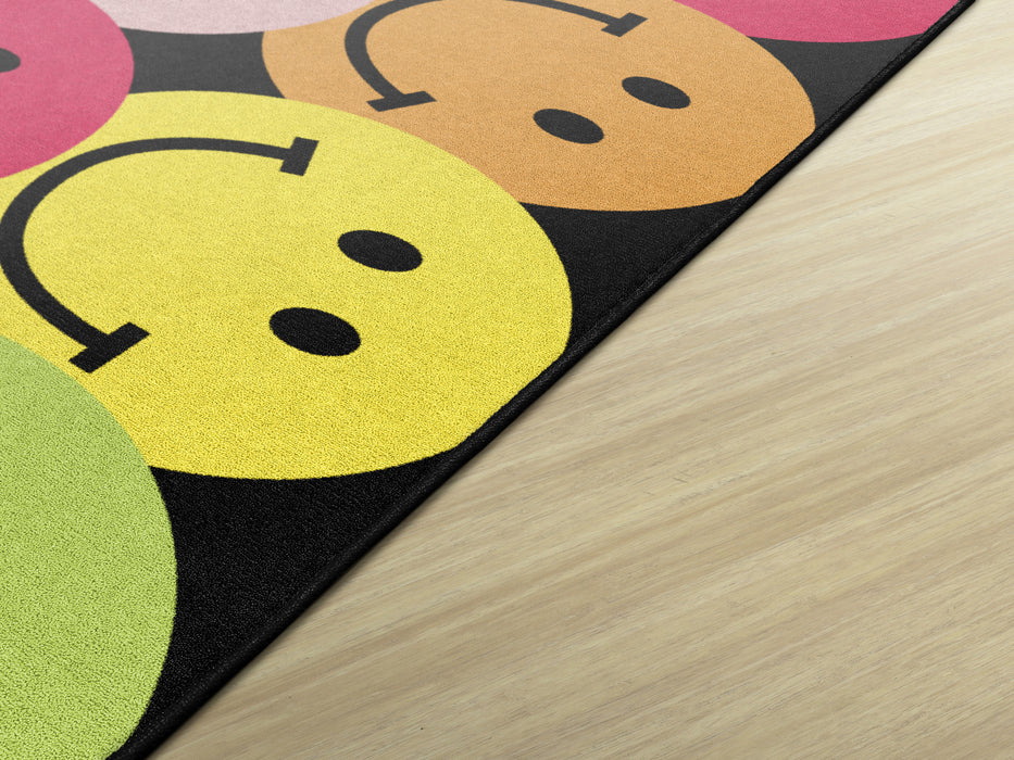 Big Rainbow Smiley Faces Rug | By Schoolgirl Style — CM School Supply