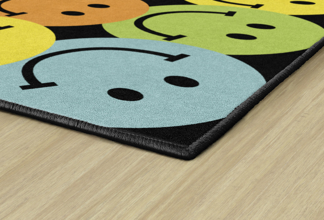 Large Smiley Face Rug Big Rainbow Smiley Faces Rug | By Schoolgirl Style — CM School Supply