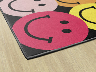 Big Rainbow Smiley Faces Rug By Schoolgirl Style