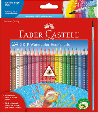 Watercolor Pencils with Brush, Color Pencil Set, Watercolor Paint Set