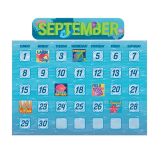 Seas the Day Calendar Bulletin Board Sets
