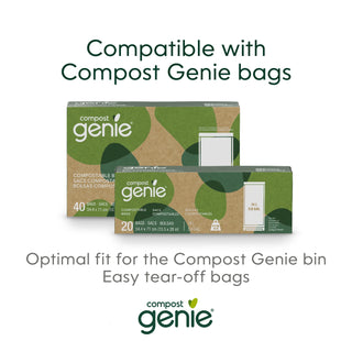 Compost Genie® Bin -   With 8 bags Refills and 4 Carbon Filters