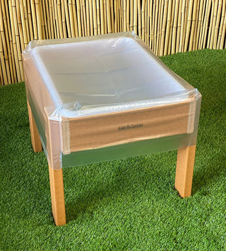 Kids' Station Outdoor Sand/Water Table, Semi-Clear Pan w/Drain