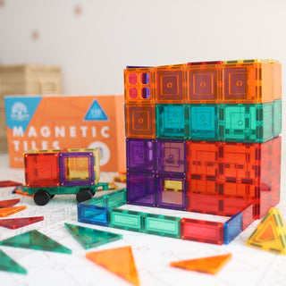 Learn and Grow Magnetic Tiles - Builders Pack (110 Piece)