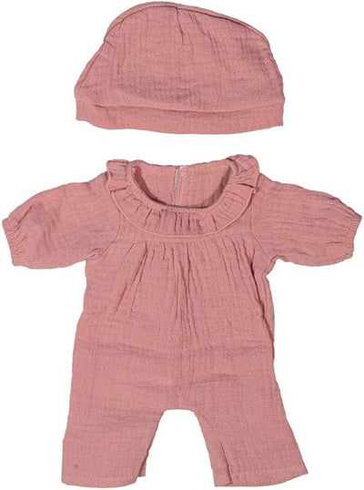 Doll Clothes Pajamas with Hat Pink 15"