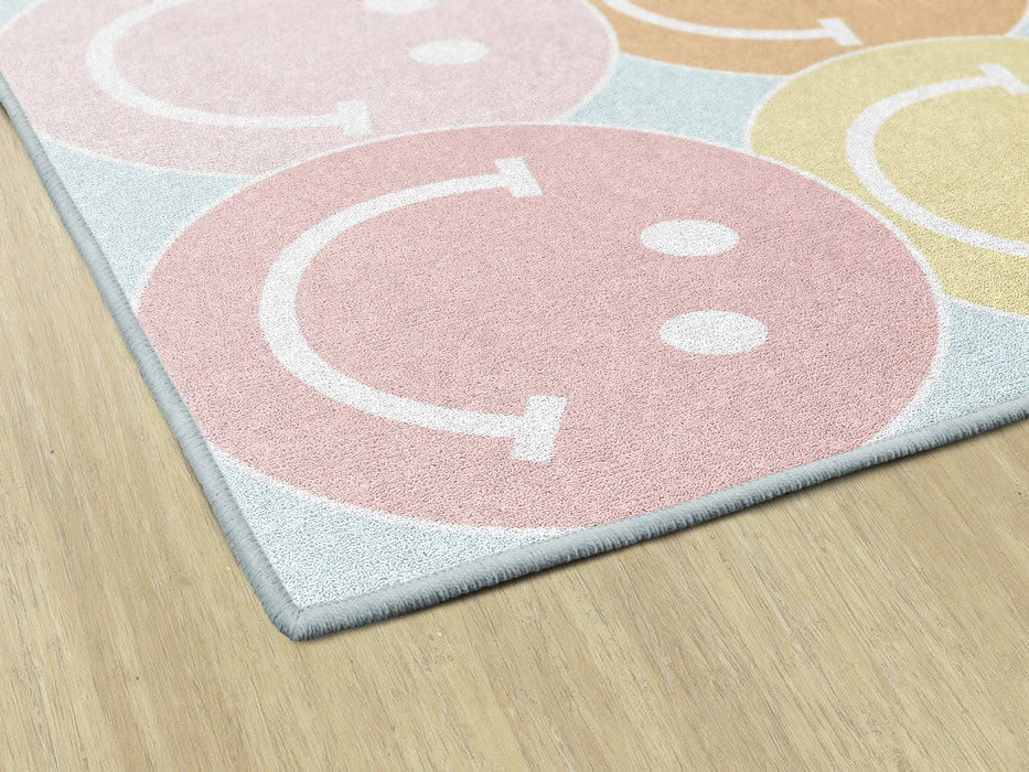 Pastel Rainbow Smileys Rug | By Schoolgirl Style — CM School Supply