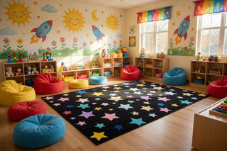 Shining Star Black Multi Rug