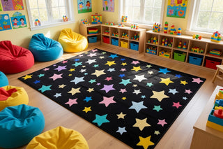 Shining Star Black Multi Rug