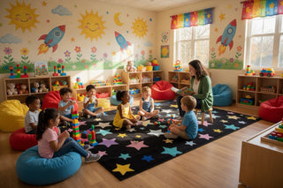 Shining Star Black Multi Rug