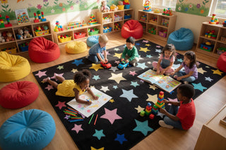 Shining Star Black Multi Rug