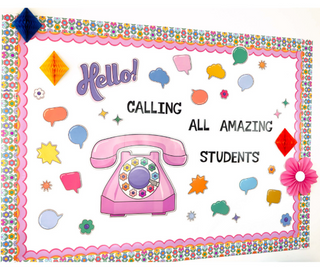 Hello! Calling All Amazing Students Bulletin Board Set