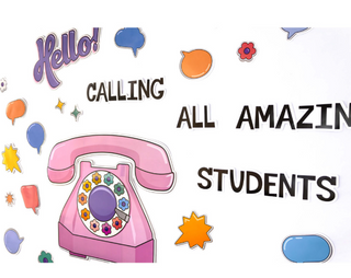 Hello! Calling All Amazing Students Bulletin Board Set