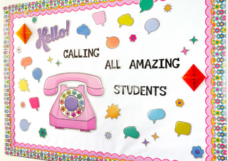 Hello! Calling All Amazing Students Bulletin Board Set