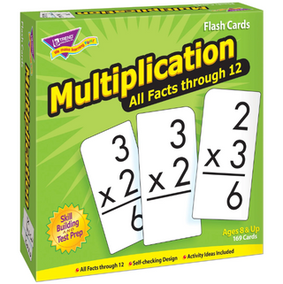 Multiplication 0-12 Flash Cards
