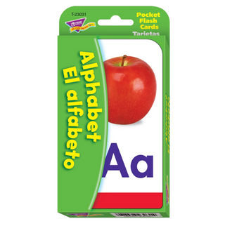 Trend Enterprises Bilingual Alphabet Pocket Flash Cards