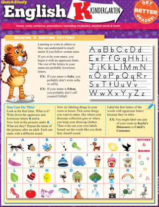 ENGLISH KINDERGARTEN BAR CHART