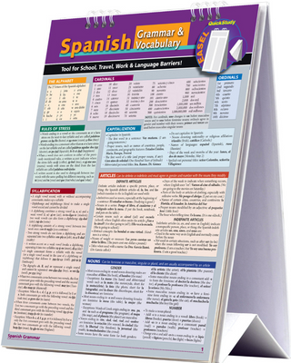SPANISH GRAMMAR & VOCABULARY EASEL
