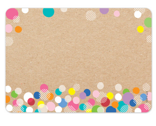 COLORFUL KRAFT BUBBLES KRAFTY POP LABELS