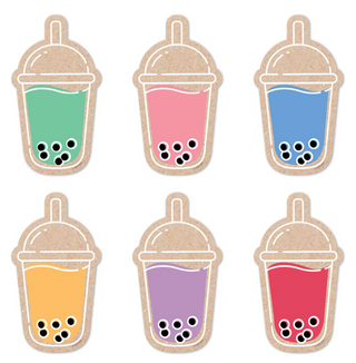 KRAFTY POP BOBA CUPS 6" CUTOUTS